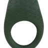 Зеленое эрекционное виброкольцо Luxurious Vibro Cock Ring