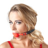 Силиконовый кляп-шар на чёрных ремешках Red Gag silicone Силиконовый кляп-шар на чёрных ремешках Red Gag silicone