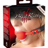 Силиконовый кляп-шар на чёрных ремешках Red Gag silicone Силиконовый кляп-шар на чёрных ремешках Red Gag silicone