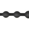 Черные анальные бусы Anal beads - 50 см.