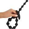 Черные анальные бусы Anal beads - 50 см.