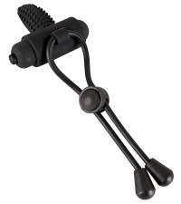 Чёрно лассо на пенис BLACK VELVETS с вибрацией