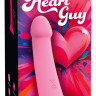 Розовый вибростимулятор на присоске Heart Guy - 19 см. Розовый вибростимулятор на присоске Heart Guy - 19 см.