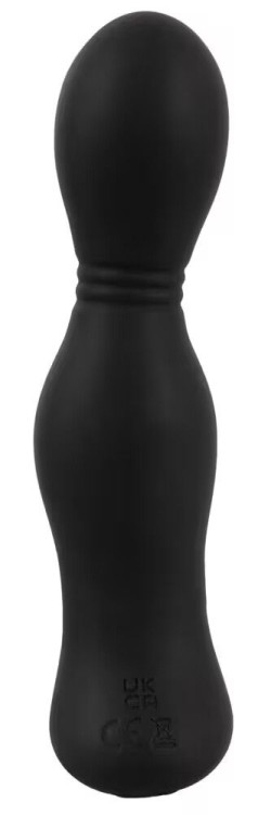 Черная анальная пробка с вибрацией, вращением и пультом ДУ RC Butt Plug with 2 Functions Черная анальная пробка с вибрацией, вращением и пультом ДУ RC Butt Plug with 2 Functions