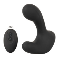 Черная анальная вибропробка с функцией расширения RC Butt Plug with 3 functions