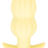 Желтая анальная пробка с вибрацией Cuties Vibrating Mini Butt Plug - 8 см.