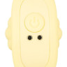 Желтая анальная пробка с вибрацией Cuties Vibrating Mini Butt Plug - 8 см.
