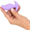 Сиреневая анальная пробка с вибрацией Cuties Vibrating Mini Butt Plug - 8 см.