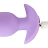 Сиреневая анальная пробка с вибрацией Cuties Vibrating Mini Butt Plug - 8 см.