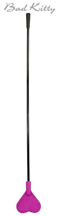 Пластиковый стек с силиконовым сердечком на конце - 44 см. Пластиковый стек с силиконовым сердечком на конце - 44 см.