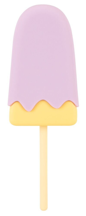 Сиреневый мини-вибратор в форме пломбира Vibrating Popsicle Сиреневый мини-вибратор в форме пломбира Vibrating Popsicle