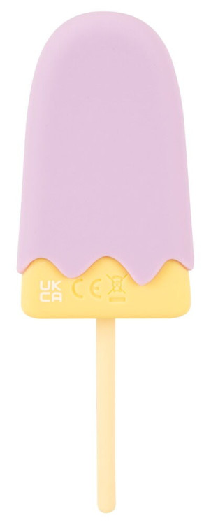 Сиреневый мини-вибратор в форме пломбира Vibrating Popsicle Сиреневый мини-вибратор в форме пломбира Vibrating Popsicle