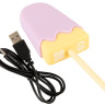 Сиреневый мини-вибратор в форме пломбира Vibrating Popsicle Сиреневый мини-вибратор в форме пломбира Vibrating Popsicle