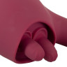 Малиновый вибратор с подвижными язычками 2 Function Vibrator - 20,6 см. Малиновый вибратор с подвижными язычками 2 Function Vibrator - 20,6 см.