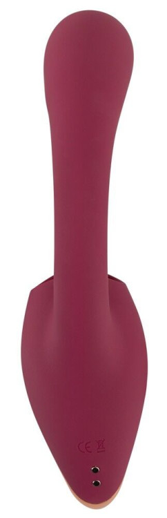 Малиновый вибратор с подвижными язычками 2 Function Vibrator - 20,6 см. Малиновый вибратор с подвижными язычками 2 Function Vibrator - 20,6 см.