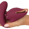 Малиновый вибратор с подвижными язычками 2 Function Vibrator - 20,6 см. Малиновый вибратор с подвижными язычками 2 Function Vibrator - 20,6 см.