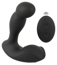 Черный вибростимулятор простаты RC Prostate Massager - 13,1 см.