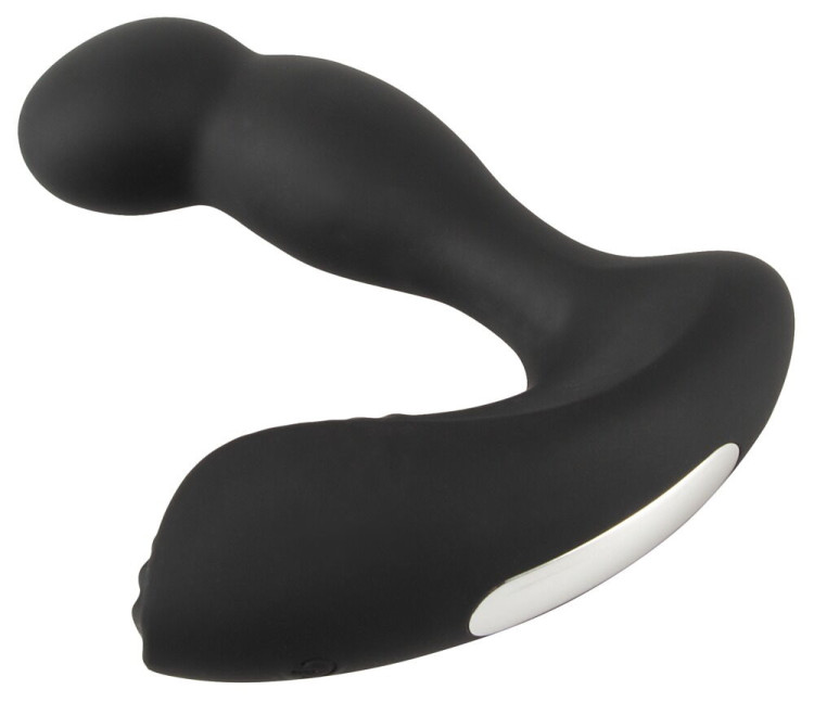 Черный вибростимулятор простаты RC Prostate Massager - 13,1 см.
