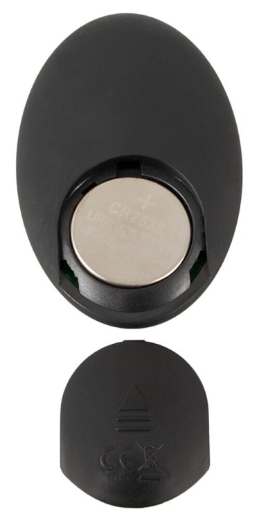 Черный вибростимулятор простаты RC Prostate Massager - 13,1 см.