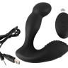Черный вибростимулятор простаты RC Prostate Massager - 13,1 см.