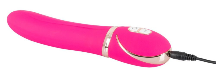 Розовый вибромассажер для точки G Glam Up Pink GR - 22 см. Розовый вибромассажер для точки G Glam Up Pink GR - 22 см.