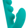 Зеленый вибратор SYLORA Unique Beads Vibrator - 17 см. Зеленый вибратор SYLORA Unique Beads Vibrator - 17 см.