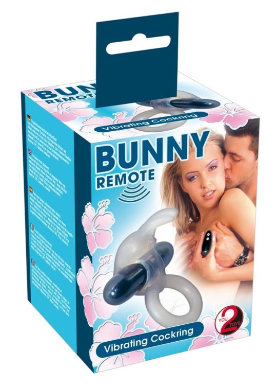 Эрекционное виброкольцо Bunny Remote Cockring с пультом ДУ Эрекционное виброкольцо Bunny Remote Cockring с пультом ДУ