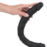 Чёрный двусторонний фаллоимитатор Double Dong Black - 40 см.