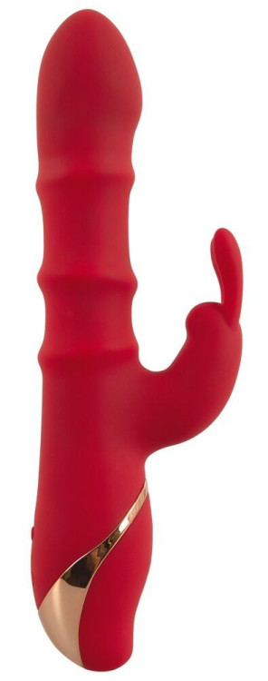 Красный вибратор-кролик с 3 подвижными кольцами Rabbit Vibrator with 3 Moving Rings - 23,7 см. Красный вибратор-кролик с 3 подвижными кольцами Rabbit Vibrator with 3 Moving Rings - 23,7 см.