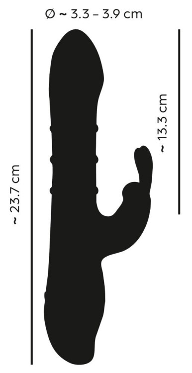 Красный вибратор-кролик с 3 подвижными кольцами Rabbit Vibrator with 3 Moving Rings - 23,7 см. Красный вибратор-кролик с 3 подвижными кольцами Rabbit Vibrator with 3 Moving Rings - 23,7 см.