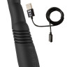 Черный вибратор с поступательными движениями G and P-Spot Thrusting Vibrator - 23 см.