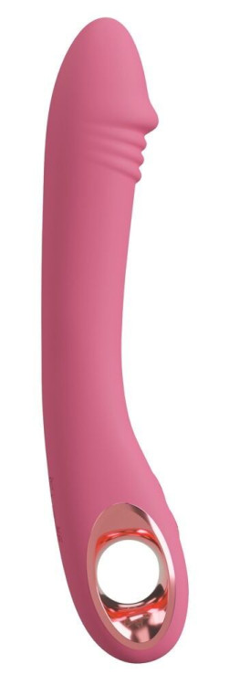 Розовый тонкий вибратор для точки G Slim G-Spot Rose - 21,4 см. Розовый тонкий вибратор для точки G Slim G-Spot Rose - 21,4 см.