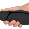 Черный силиконовый вибромастурбатор с нагревом Masturbator with 2 Functions