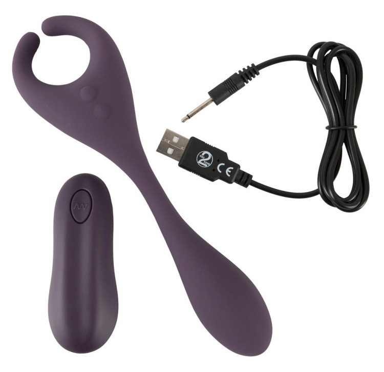 Фиолетовый универсальный вибратор Remote Controlled Couples Vibrator Фиолетовый универсальный вибратор Remote Controlled Couples Vibrator