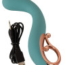 Бирюзовый вибратор для точки G The Magician G-Spot Vibrator - 19 см. Бирюзовый вибратор для точки G The Magician G-Spot Vibrator - 19 см.