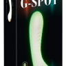 Люминесцентный вибратор для точки G Glow in the dark G-Spot - 17,9 см. Люминесцентный вибратор для точки G Glow in the dark G-Spot - 17,9 см.