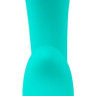 Бирюзовый вибратор NAIRA Dual Heads Vibrator - 17,5 см.