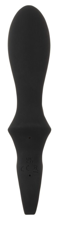 Черный вибратор-кролик с функцией расширения Inflatable Rabbit Vibrator - 18,3 см.