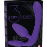 Фиолетовый безремневой страпон с двумя пробками Triple Teaser Фиолетовый безремневой страпон с двумя пробками Triple Teaser