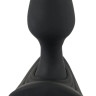 Черный вибростимулятор простаты Butt Plug с функцией расширения - 10,7 см. Черный вибростимулятор простаты Butt Plug с функцией расширения - 10,7 см.