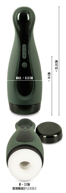 Вибромастурбатор с функцией всасывания Masturbator with 2 Functions Вибромастурбатор с функцией всасывания Masturbator with 2 Functions