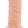 Телесный фаллоимитатор с подвижной кожей - 24,7 см. Телесный фаллоимитатор с подвижной кожей - 24,7 см.