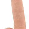 Телесный фаллоимитатор с подвижной кожей - 24,7 см. Телесный фаллоимитатор с подвижной кожей - 24,7 см.