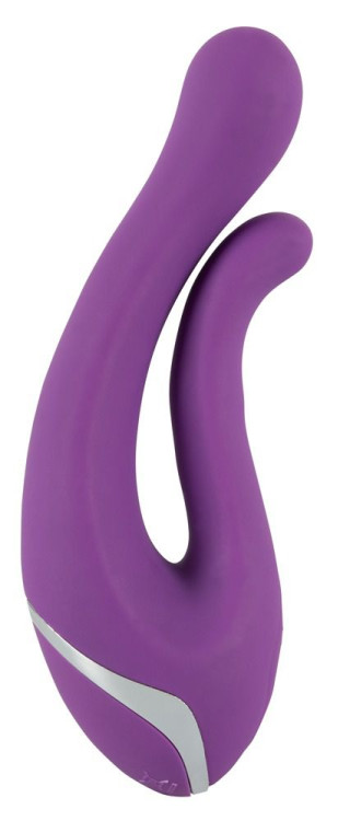 Фиолетовый перезаряжаемый вибратор Javida Double Vibe Фиолетовый перезаряжаемый вибратор Javida Double Vibe