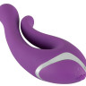 Фиолетовый перезаряжаемый вибратор Javida Double Vibe Фиолетовый перезаряжаемый вибратор Javida Double Vibe