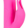 Розовый вибратор с клиторальным стимулятором Julie - 22.5 см. Розовый вибратор с клиторальным стимулятором Julie - 22.5 см.