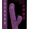 Фиолетовый вибратор-кролик с функцией постукивания и фрикциями 3 Function Rabbit Vibrator - 23,7 см.
