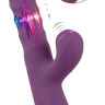 Фиолетовый вибратор-кролик с функцией постукивания и фрикциями 3 Function Rabbit Vibrator - 23,7 см.