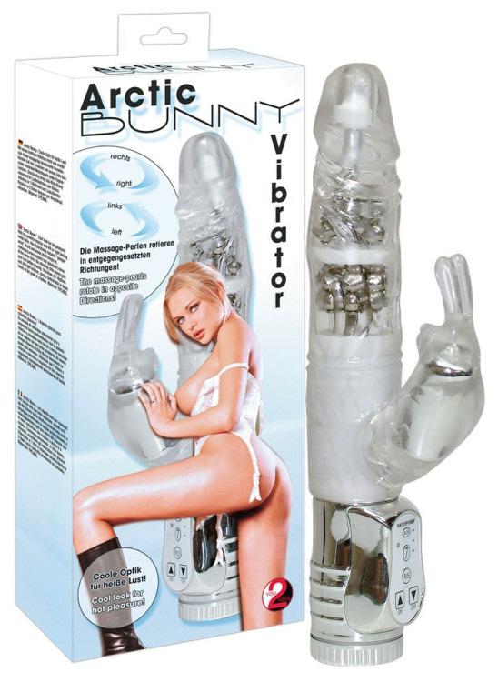 Вибратор Arctic Bunny с клиторальным отростокм - 25,5 см. Вибратор Arctic Bunny с клиторальным отростокм - 25,5 см.