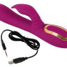 Фиолетовый вибратор 3 Function Vibrator с вращением бусин - 23 см. Фиолетовый вибратор 3 Function Vibrator с вращением бусин - 23 см.